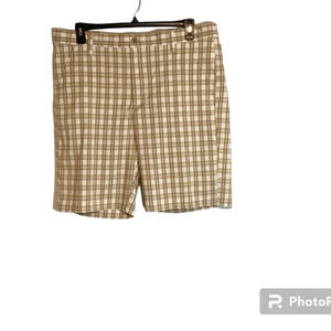 Izod Shorts Plaid Golf Tennis Lightweight Activewear Sporty Men’s SZ 38